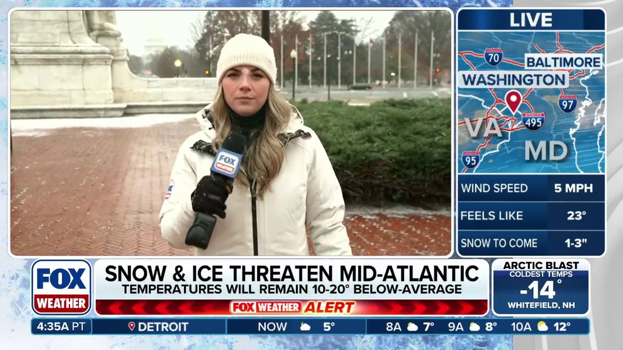 First flakes of season fly across Washington, D.C. 