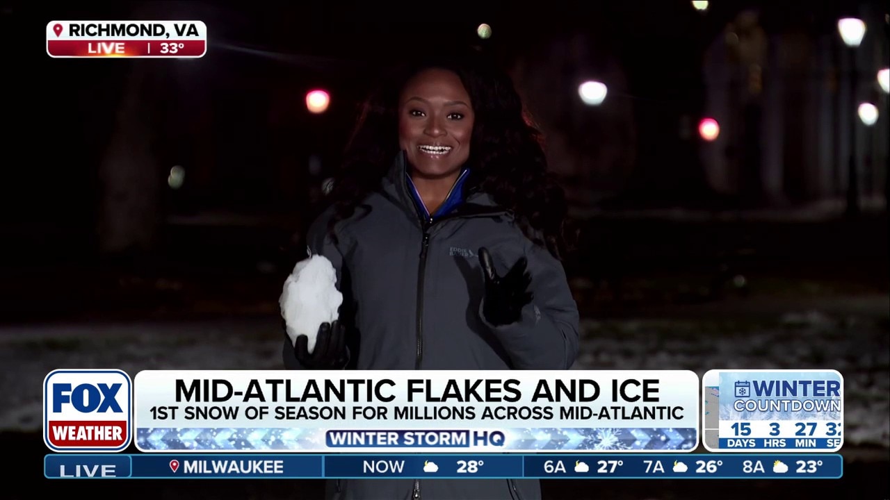 Mid-Atlantic snow barely hanging on as temperatures warm up this weekend