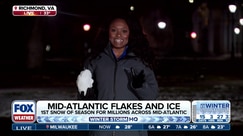 Mid-Atlantic snow barely hanging on as temperatures warm up this weekend