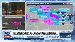 Intense clipper set to blast Midwest with mix of rain, snow and strong winds