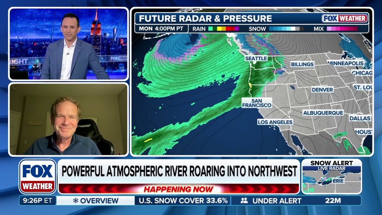 Powerful atmospheric river headed for the Northwest U.S.