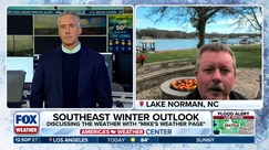 Discussing the weather with Mike Boylan 