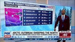 Arctic outbreak targeting North, Southeast with dangerously cold weekend temperatures