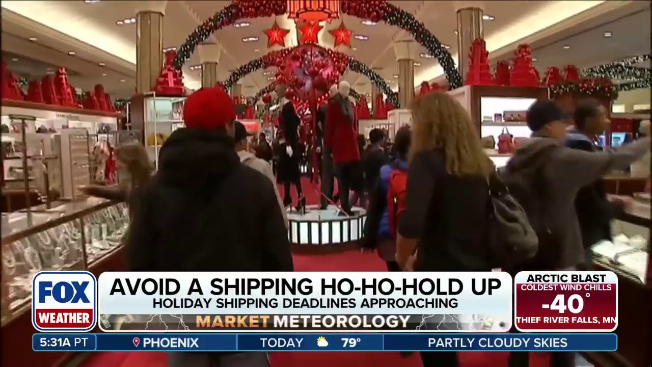 Holiday shipping deadlines approaching