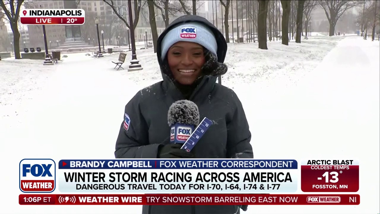 Cross-country storm bringing snow to Indianapolis