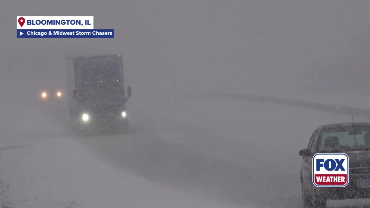 Cross-country storm leading to dangerous driving conditions in Illinois
