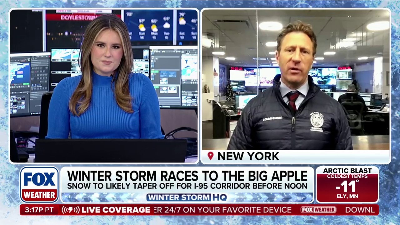 New York City prepares as cross-country snowstorm races to the Big Apple