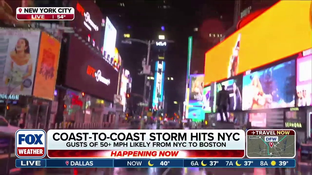 Coast-to-coast storm makes its way to the East Coast