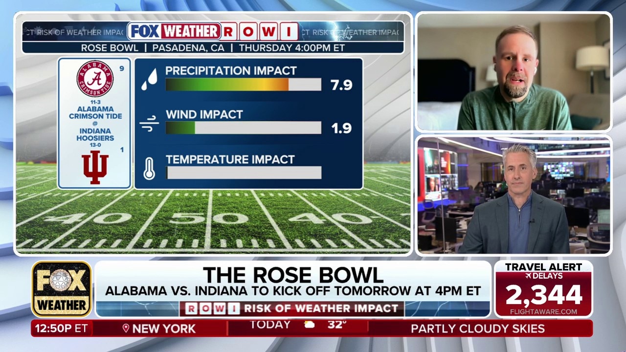 Potential weather to affect the second round of College Football Playoffs