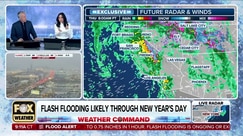 Flash flooding possible in southern California burn scars areas through New Year's Day