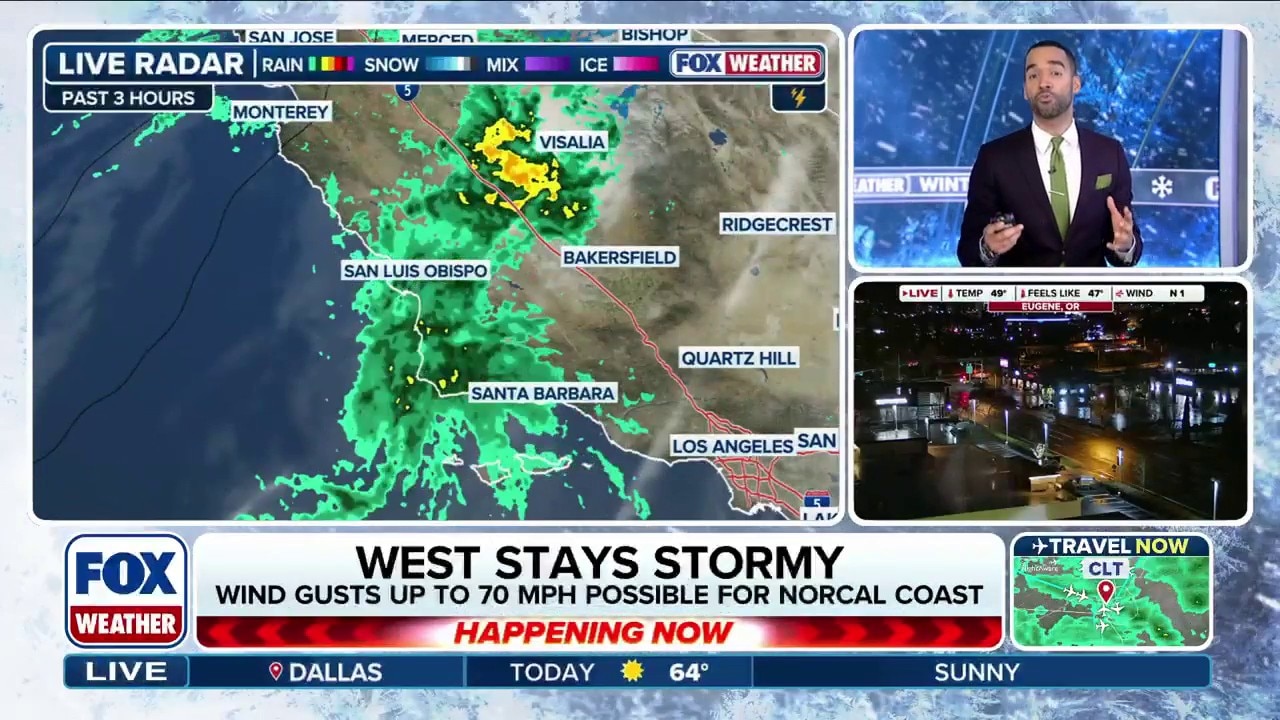 West Coast staying stormy as wind, rain rattle California