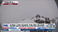 Snow blasts Hawaii volcanoes, as Kona Low brings heavy rain and snow