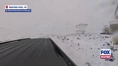 Watch: Kona Low dumps inches of snow on Hawaii's Mauna Kea volcano
