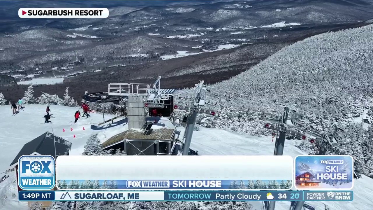 FOX Weather Meteorologist Ian Oliver hits the slopes with skiing champion David Babic 