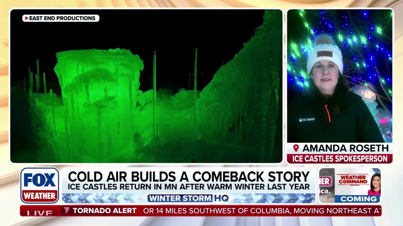 Ice Castles at Minnesota State Fairgrounds open early