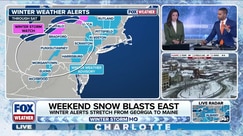 Weekend snow targets Northeast, New England