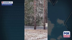 Snow falling in Warren, NJ