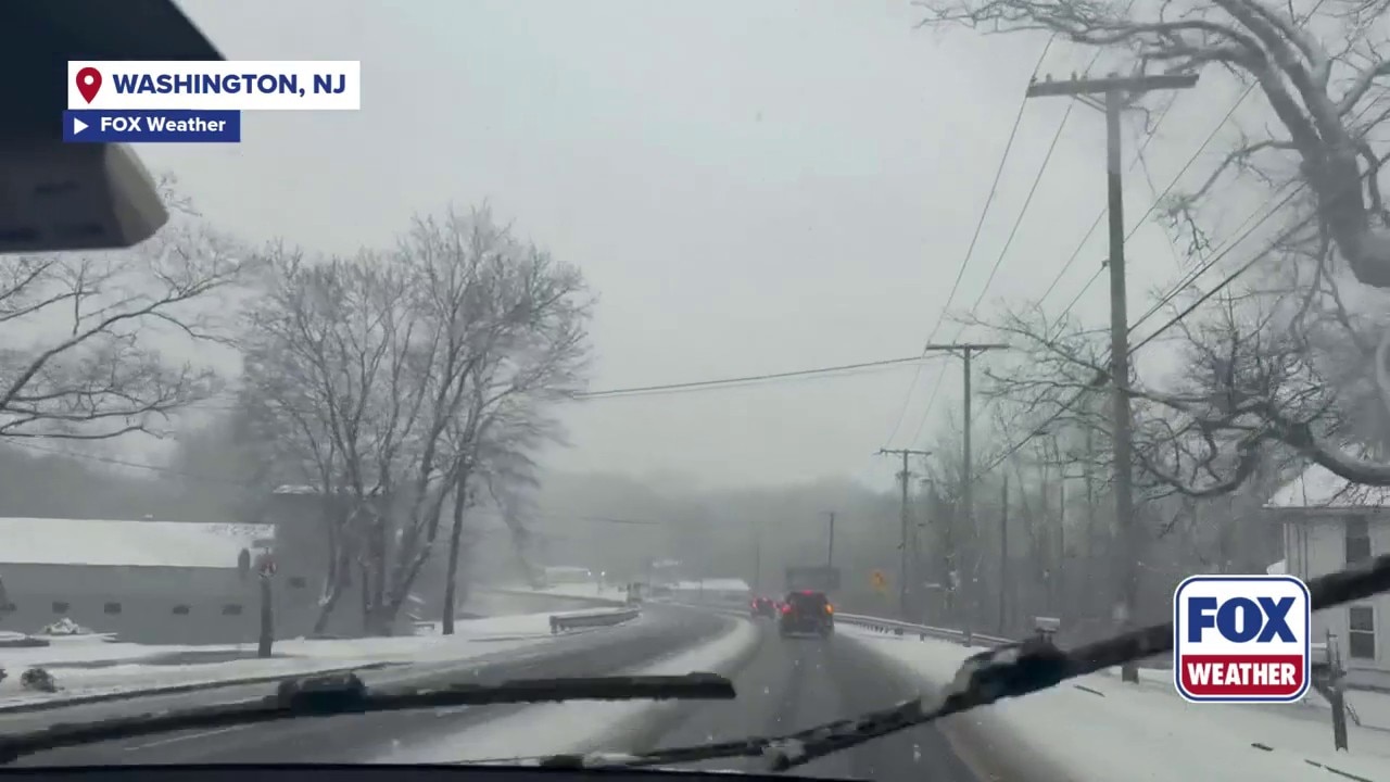 Watch: Snow coming down in North New Jersey 