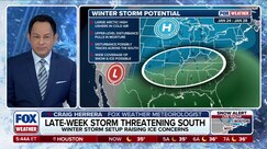Tracking potential major late-week winter storm brewing for the South from Texas to Southeast Coast