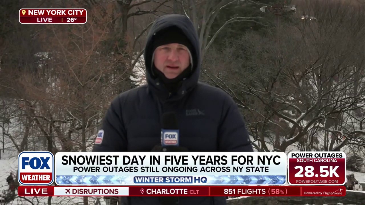 Powerful snowstorm devours New York City 