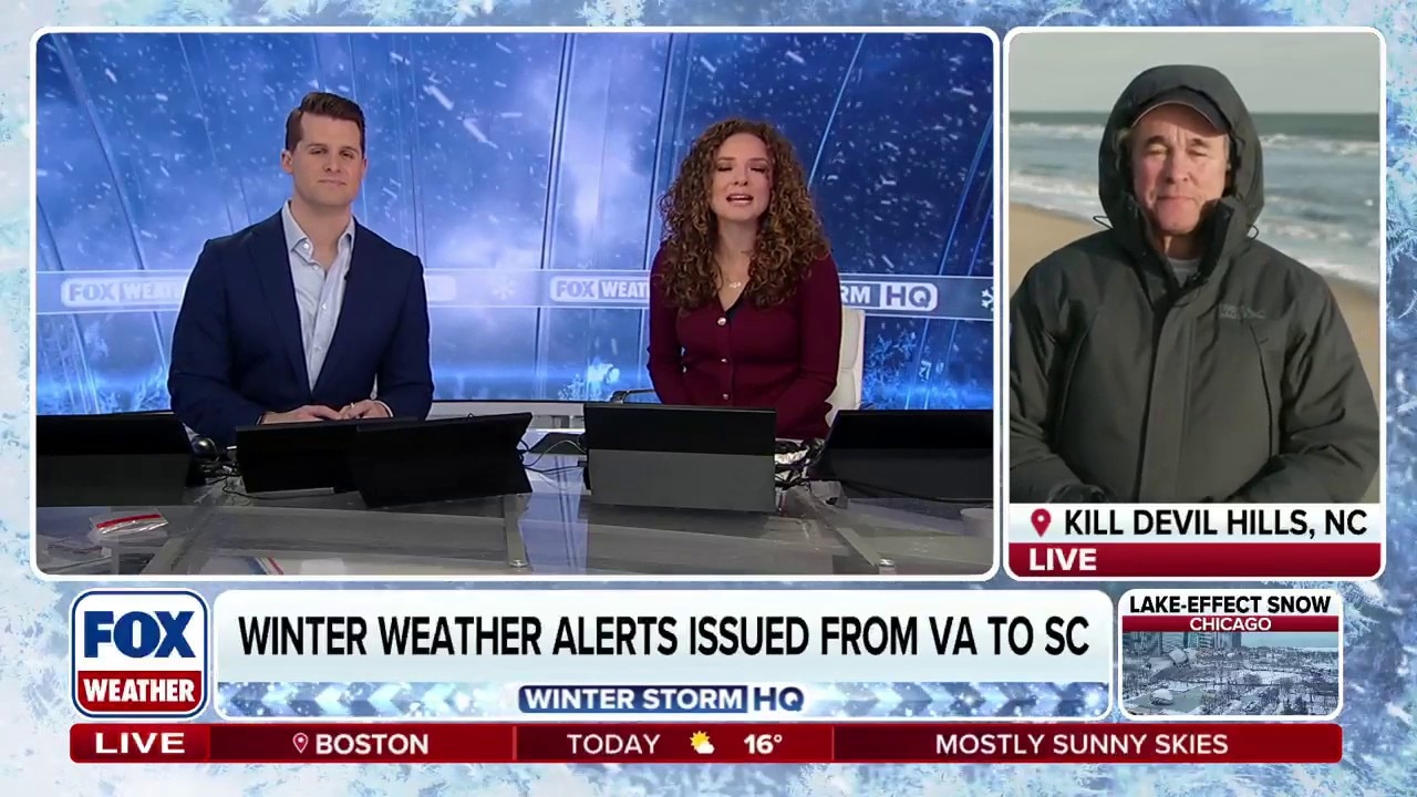 FOX Weather's Mike Seidel is live in Kill Devil Hills, NC as a powerful nor'easter looms 