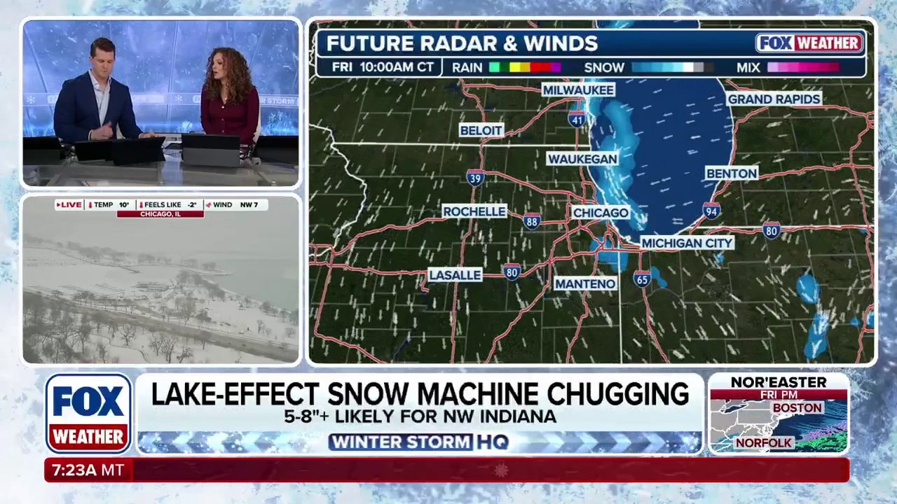 Intense lake-effect snow to blanket Chicago this weekend