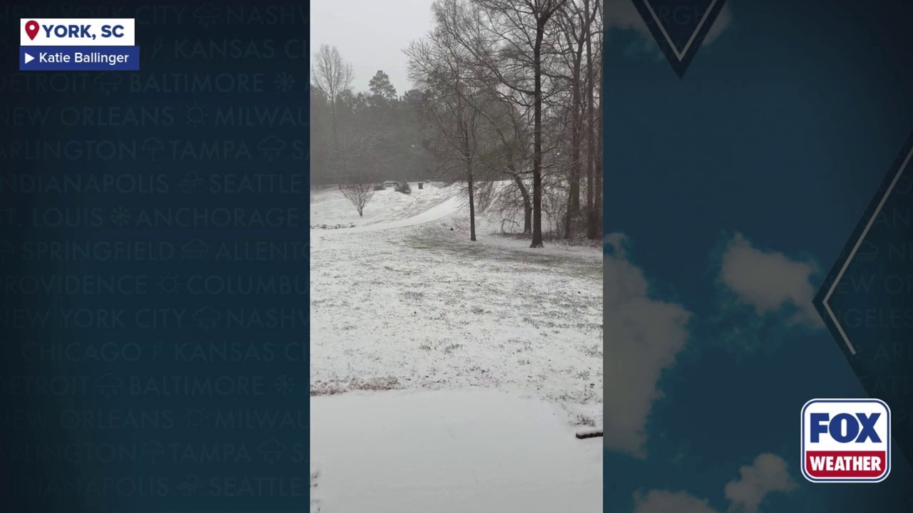 South Carolina Sees Heavy Snowfall