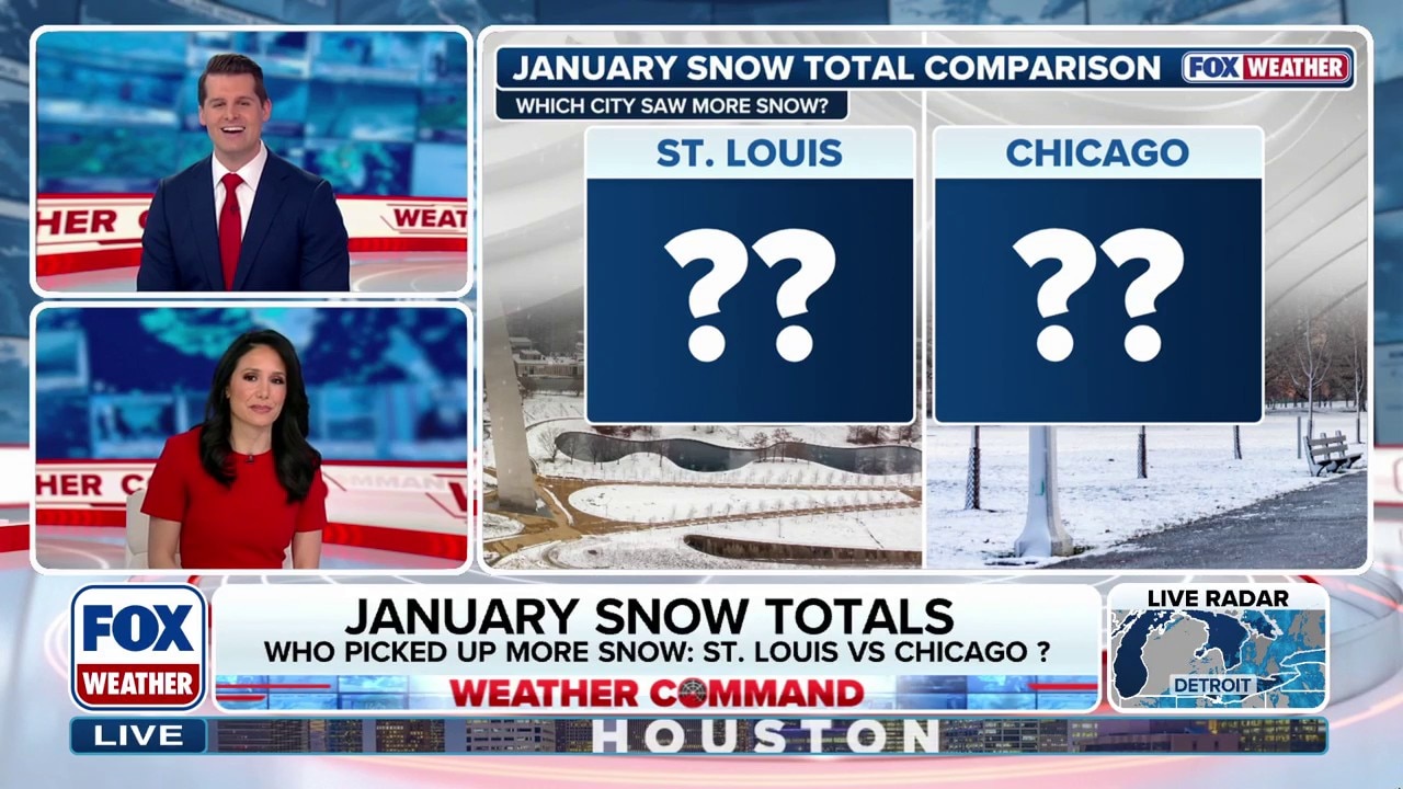 January snow totals: Which cities saw more snow? 