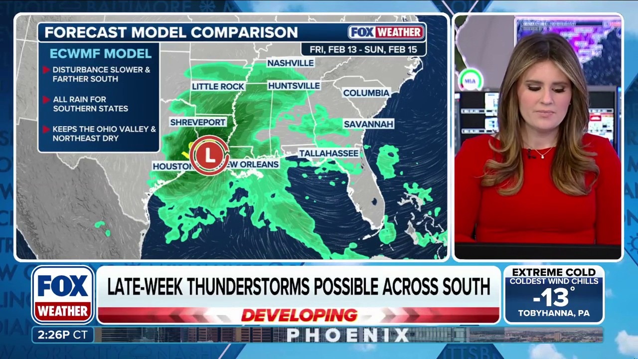 Cross-country storm pattern forming in the west, bringing potential rain and snow