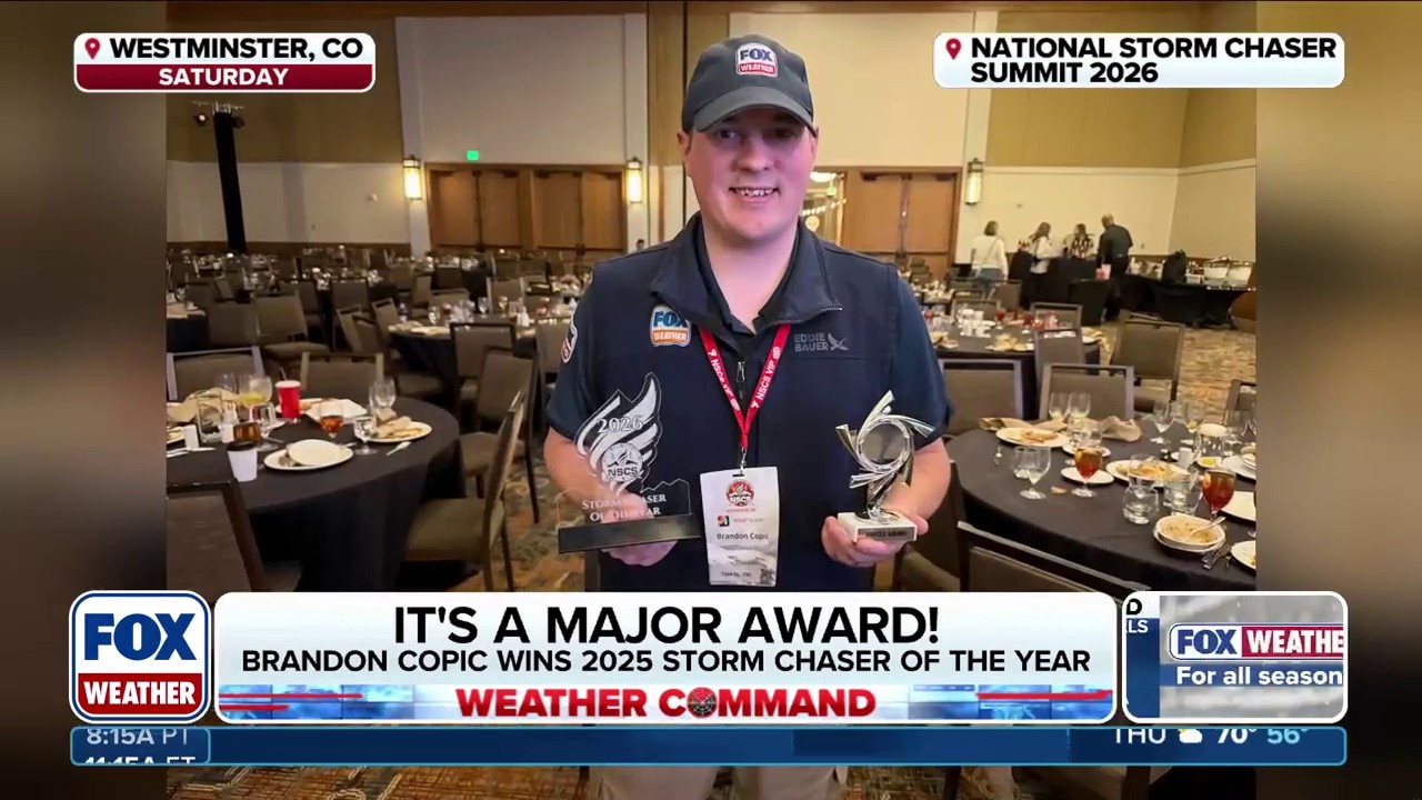 Brandon Copic awarded 2025 Storm Chaser of the Year