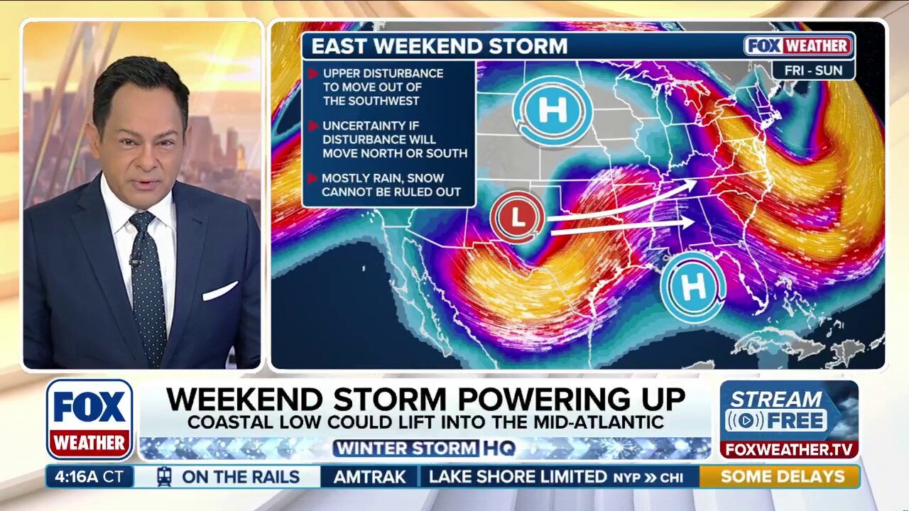 Cross-country storm to soak Southern Plains and Deep South this weekend