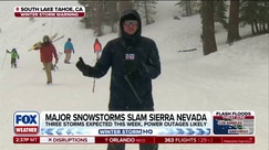 Feet of snow buries the Sierra Nevada
