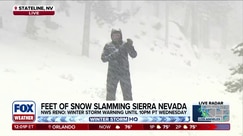 Sierra Nevadas being pelted by heavy snow from back-to-back storms