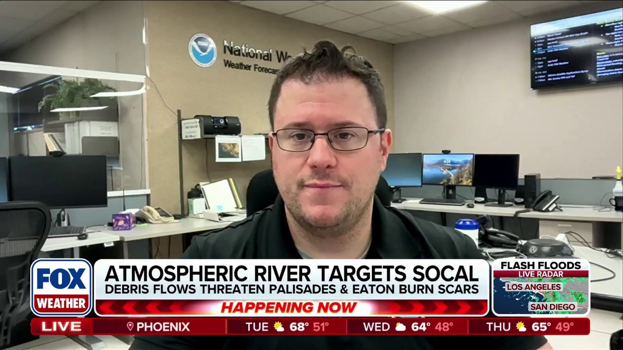 Dr. Ariel Cohen, meteorologist in charge, NWS Los Angeles/Oxnard, joins FOX Weather to discuss Southern California storm conditions