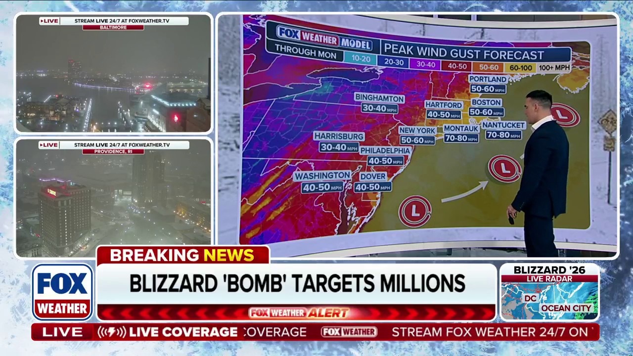 Bombogenesis leads to widespread power outages during nor'easter storm