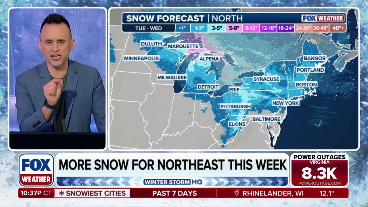 More snow on the way for the Northeast days after powerful Nor'easter