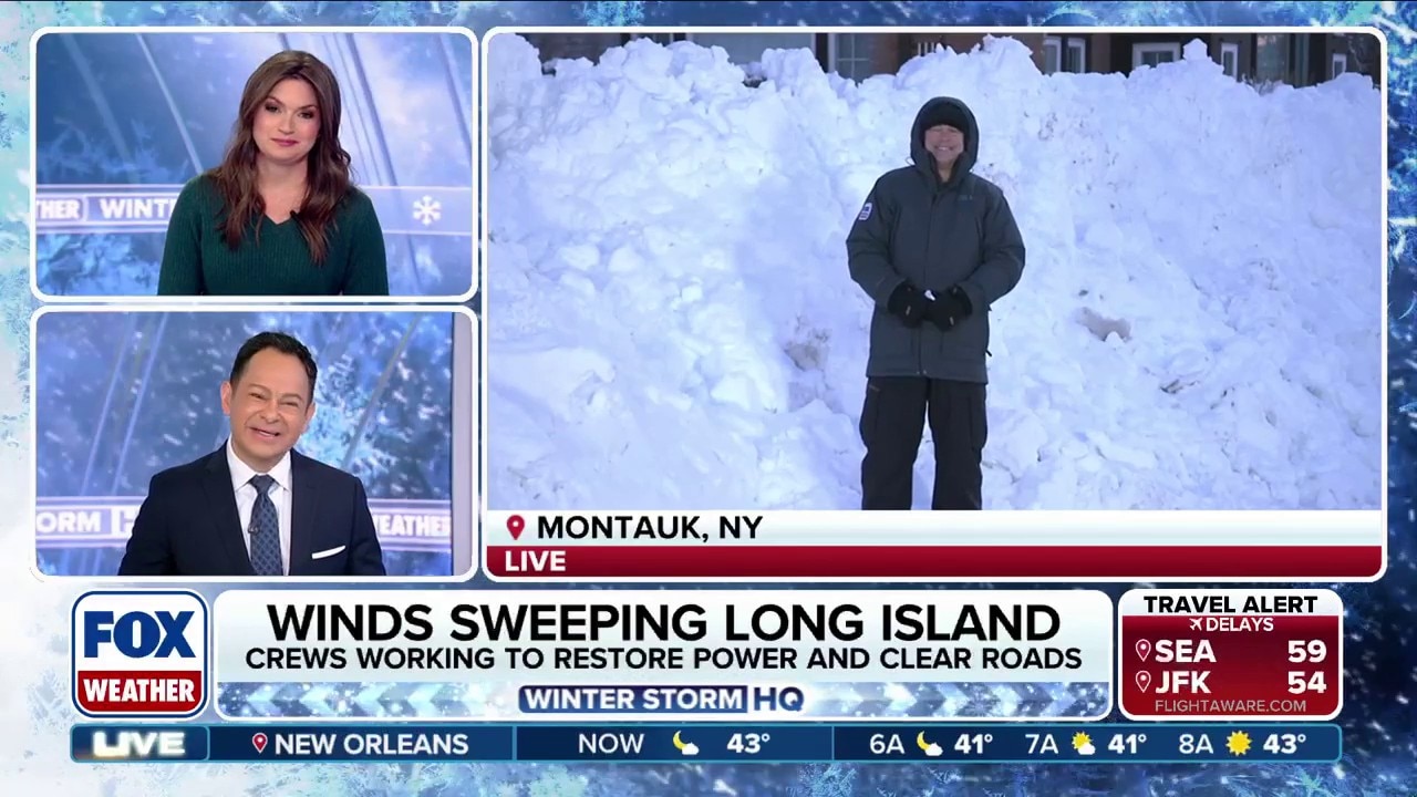 Montauk cleans up after historic blizzard brings over 2 feet of snow, 80+ mph winds