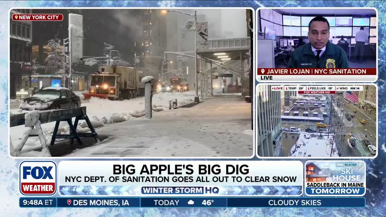 New York City Sanitation Department goes all out clearing streets after historic blizzard 
