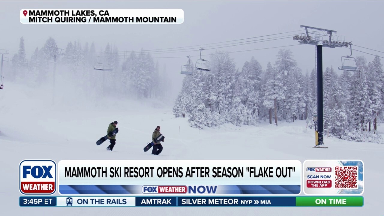 Mammoth Mountain ski resort delayed opening day due to last week's turbulent weather 