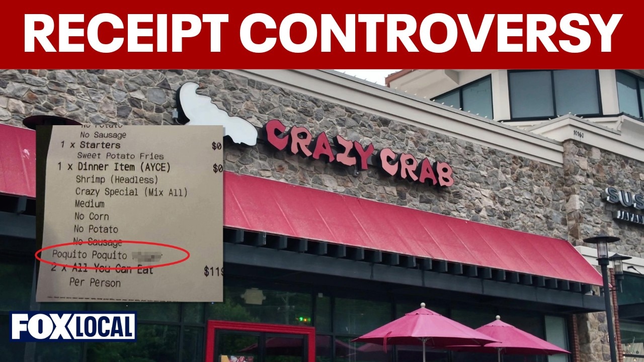Woman receives receipt with racial slur from Fairfax restaurant
