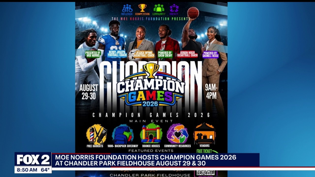 Former Detroit Lion Morice Norris hosts Champion Games