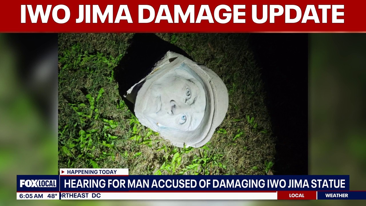 Man accused of damaging Quantico Iwo Jima monument with sledgehammer granted bond | FOX 5 AT 6AM 