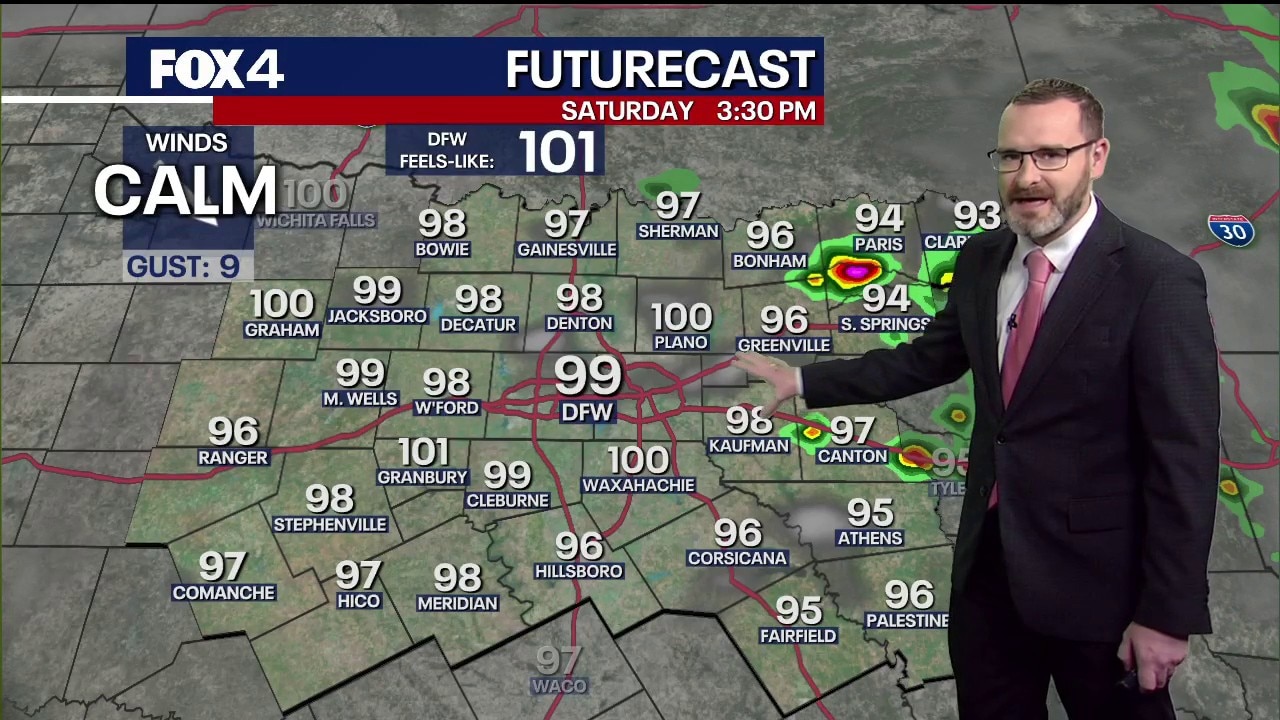 Dallas weather: July 3 evening forecast