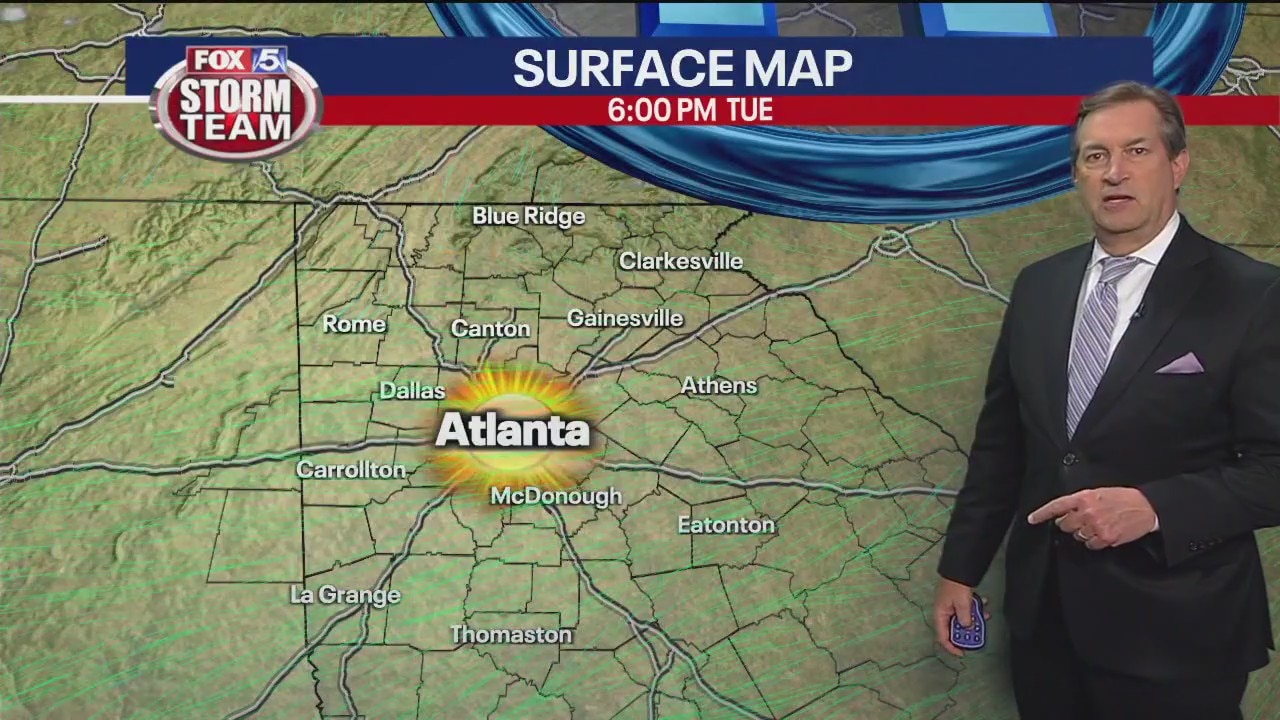 Monday late evening forecast