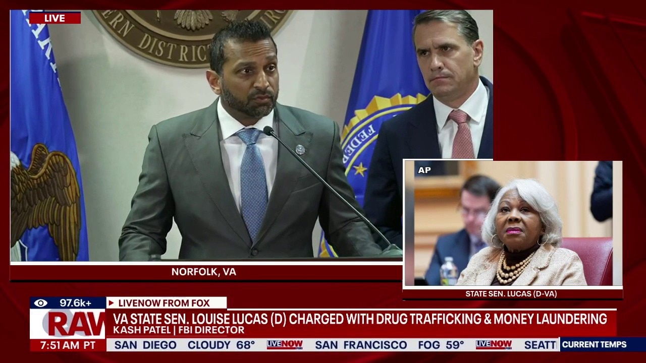 DOJ: Virginia Senator charged with drug trafficking 