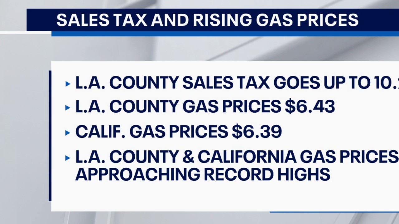LA County sales tax to increase Thursday