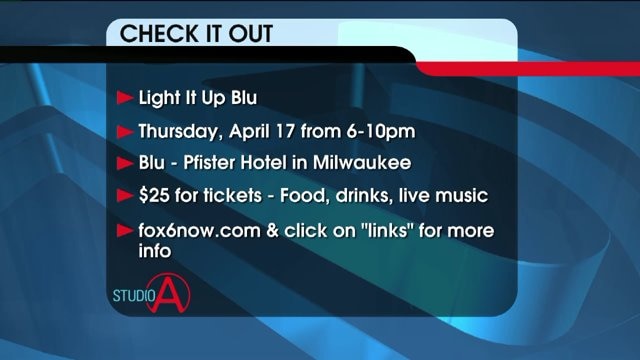 Light It Up Blu for autism awareness