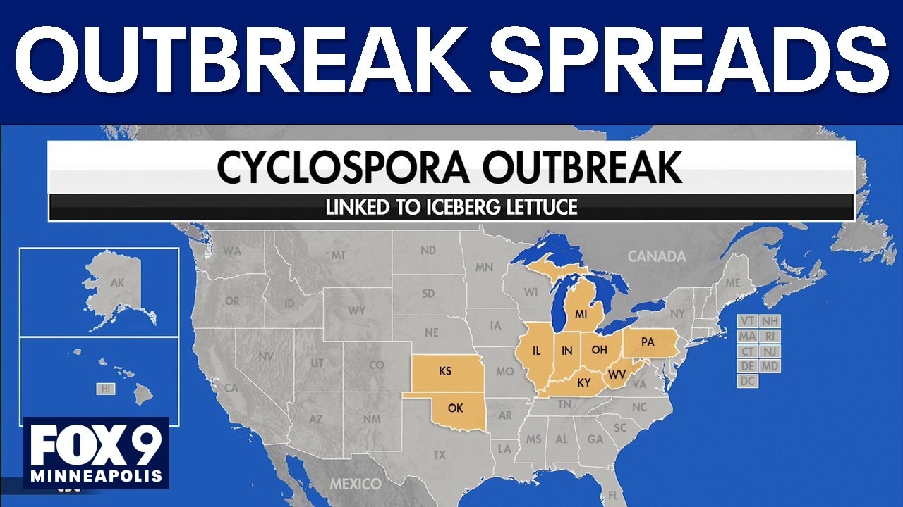 Cyclospora outbreak spreads to more states