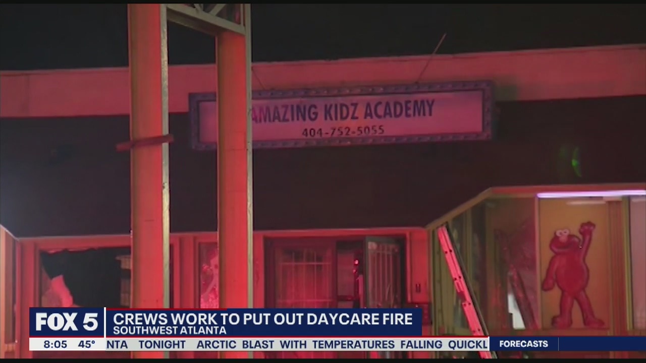 Crews battle fire at Atlanta daycare