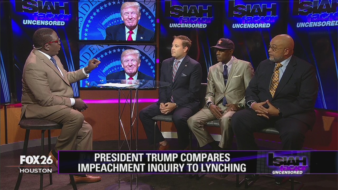 President Trump compares impeachment inquiry to lynching